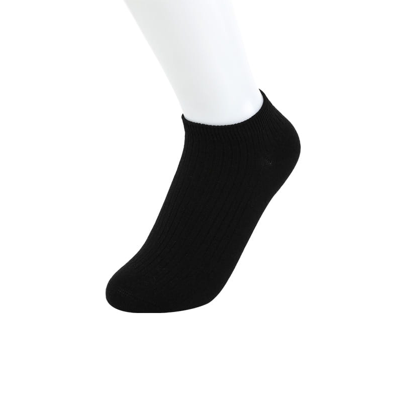 Freizeit und Komfort Doppelnadel-Bootssocken für Damen mit vertikalem Streifen und Blumenhandnähen aus weichem, gekämmtem Baumwoll-Nylon-Gelee-Socken