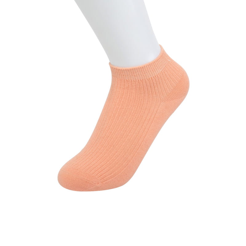 Freizeit und Komfort Doppelnadel-Bootssocken für Damen mit vertikalem Streifen und Blumenhandnähen aus weichem, gekämmtem Baumwoll-Nylon-Gelee-Socken