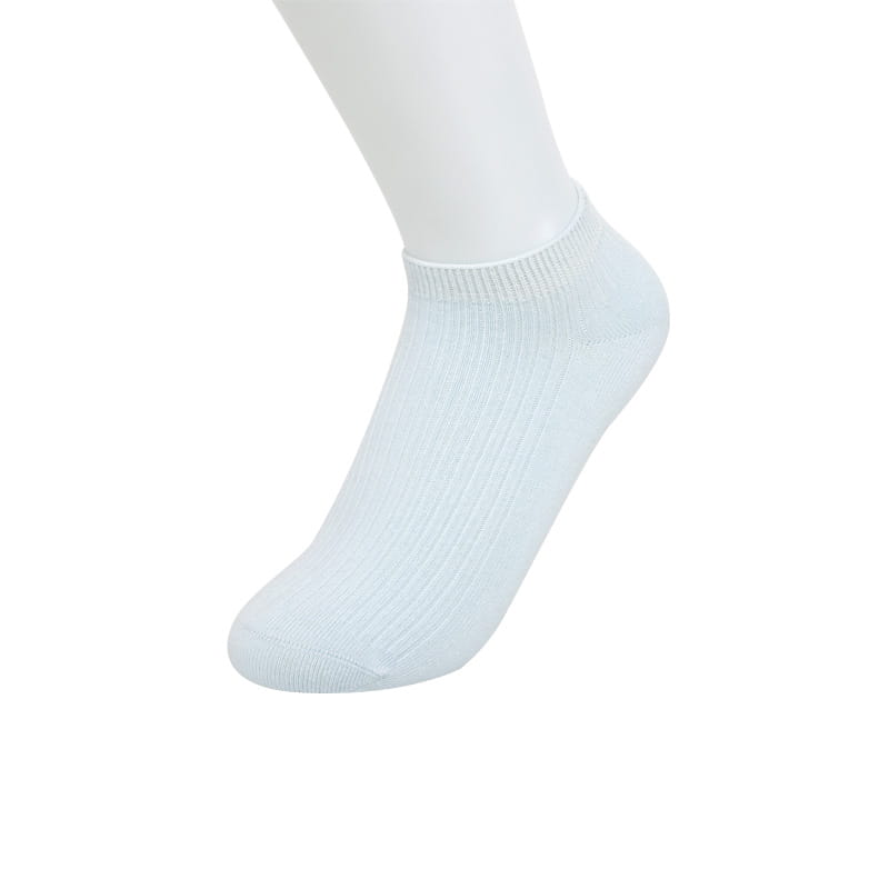 Freizeit und Komfort Doppelnadel-Bootssocken für Damen mit vertikalem Streifen und Blumenhandnähen aus weichem, gekämmtem Baumwoll-Nylon-Gelee-Socken