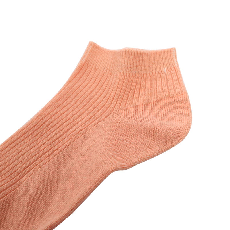 Freizeit und Komfort Doppelnadel-Bootssocken für Damen mit vertikalem Streifen und Blumenhandnähen aus weichem, gekämmtem Baumwoll-Nylon-Gelee-Socken