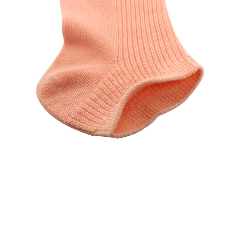 Freizeit und Komfort Doppelnadel-Bootssocken für Damen mit vertikalem Streifen und Blumenhandnähen aus weichem, gekämmtem Baumwoll-Nylon-Gelee-Socken