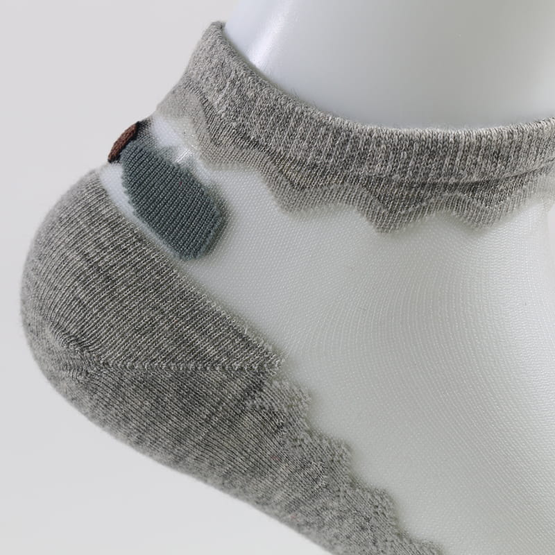 Sommer-Bogenknoten-Spitze-Dame-Sockenfabrik-Frauen-bequeme transparente Kristallseidensocken