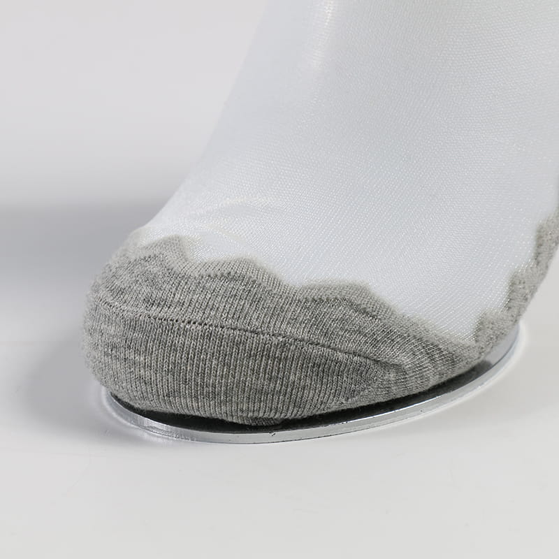 Sommer-Bogenknoten-Spitze-Dame-Sockenfabrik-Frauen-bequeme transparente Kristallseidensocken