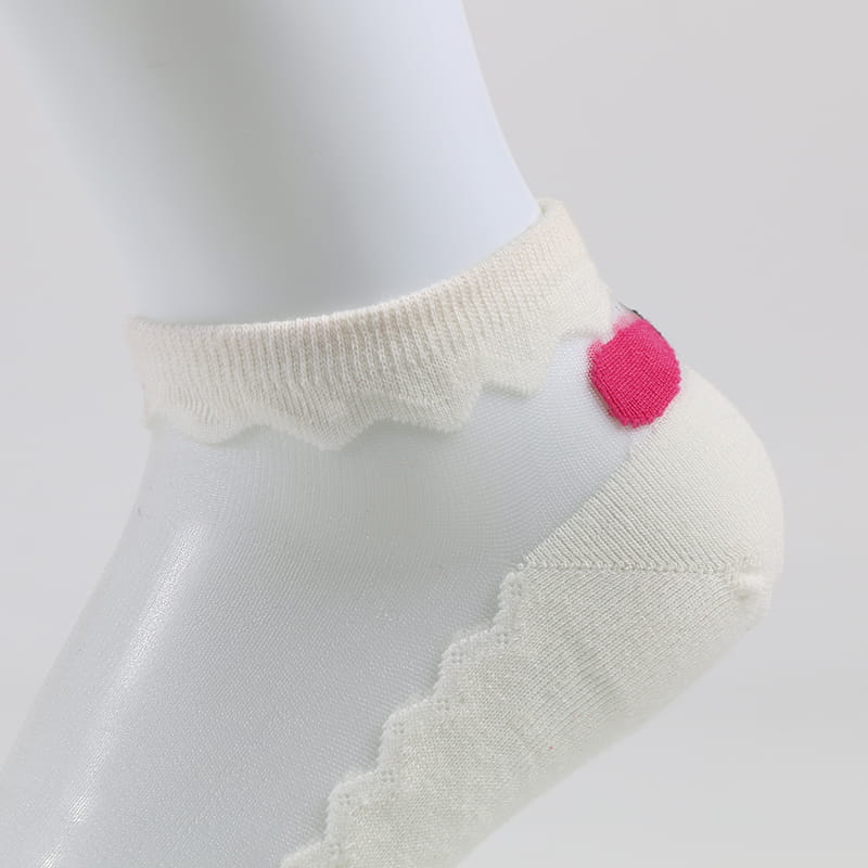 Sommer-Bogenknoten-Spitze-Dame-Sockenfabrik-Frauen-bequeme transparente Kristallseidensocken