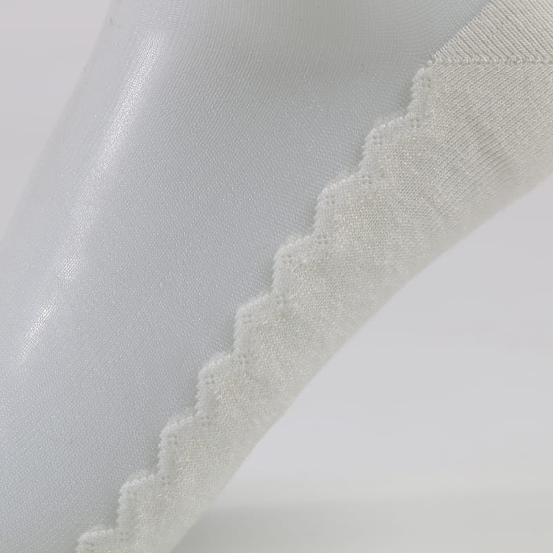 Sommer-Bogenknoten-Spitze-Dame-Sockenfabrik-Frauen-bequeme transparente Kristallseidensocken