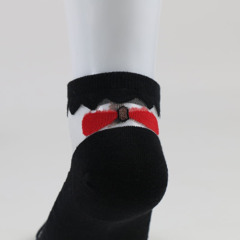 Sommer-Bogenknoten-Spitze-Dame-Sockenfabrik-Frauen-bequeme transparente Kristallseidensocken