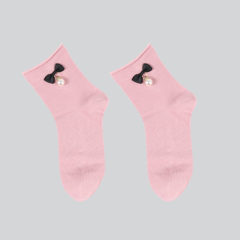 Mode Kawaii Schleife Socken Großhandel Socken Cartoon Damen Socken