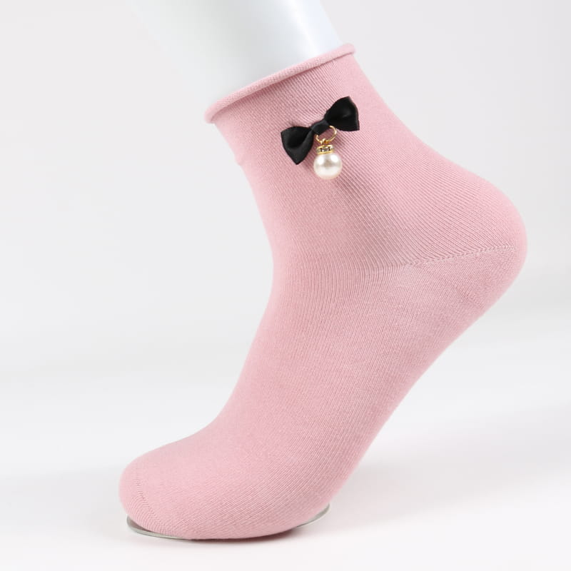 Mode Kawaii Schleife Socken Großhandel Socken Cartoon Damen Socken