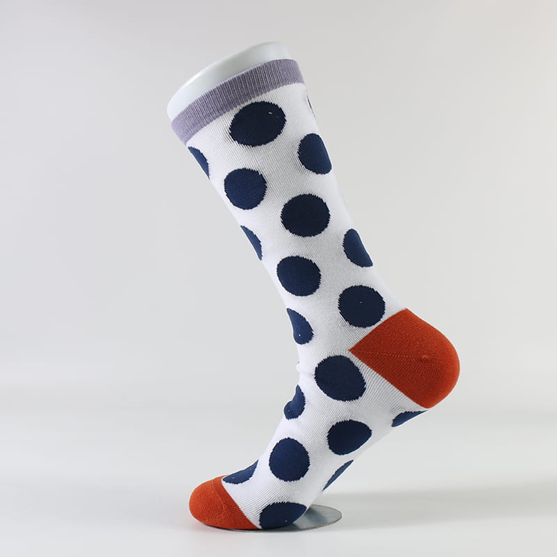 Neues Produkt Factory Design Fashion Retro Wave Polka Dot Baumwollsocken