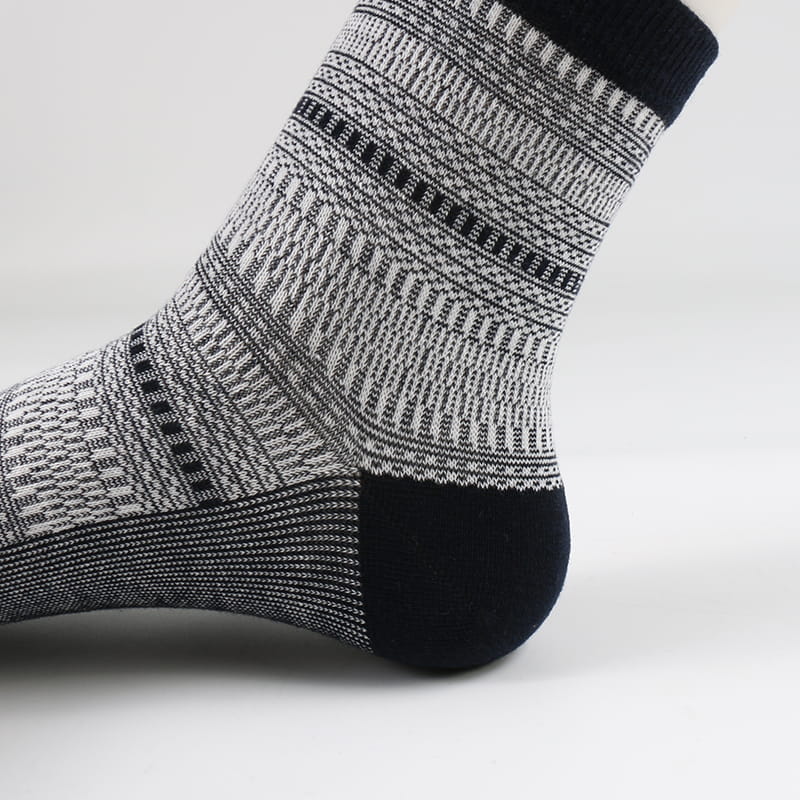 Großhandel Winter Neu Rautenmuster Casual Business Baumwolle Herrensocken