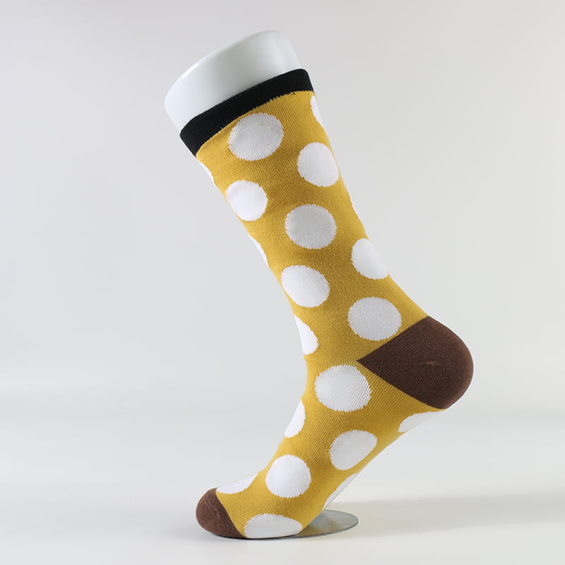 Neues Produkt Factory Design Fashion Retro Wave Polka Dot Baumwollsocken