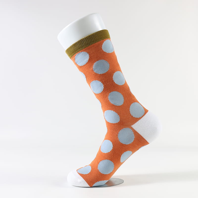 Neues Produkt Factory Design Fashion Retro Wave Polka Dot Baumwollsocken