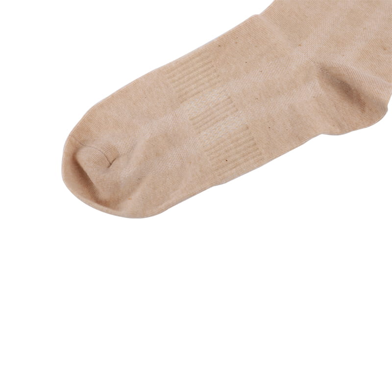 Bequeme, weiche, naturfarbene, atmungsaktive, feuchtigkeitsabsorbierende Freizeitsocken aus Baumwolle