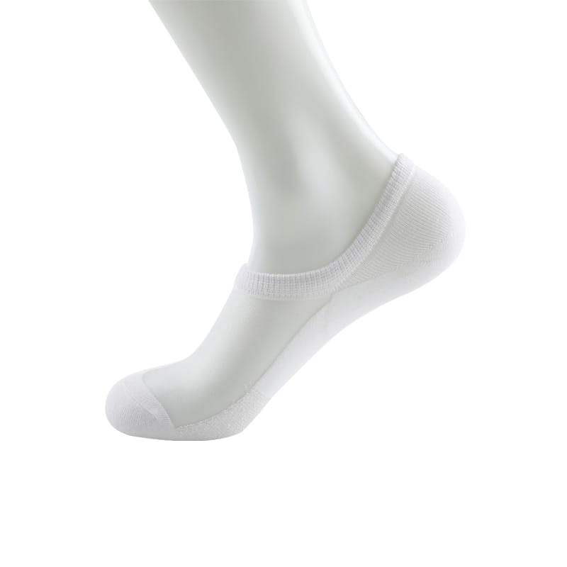 Sommer dünne Nylon transparente Seide Baumwollsocken Massage unten Multi Heel unsichtbare Herrensocken