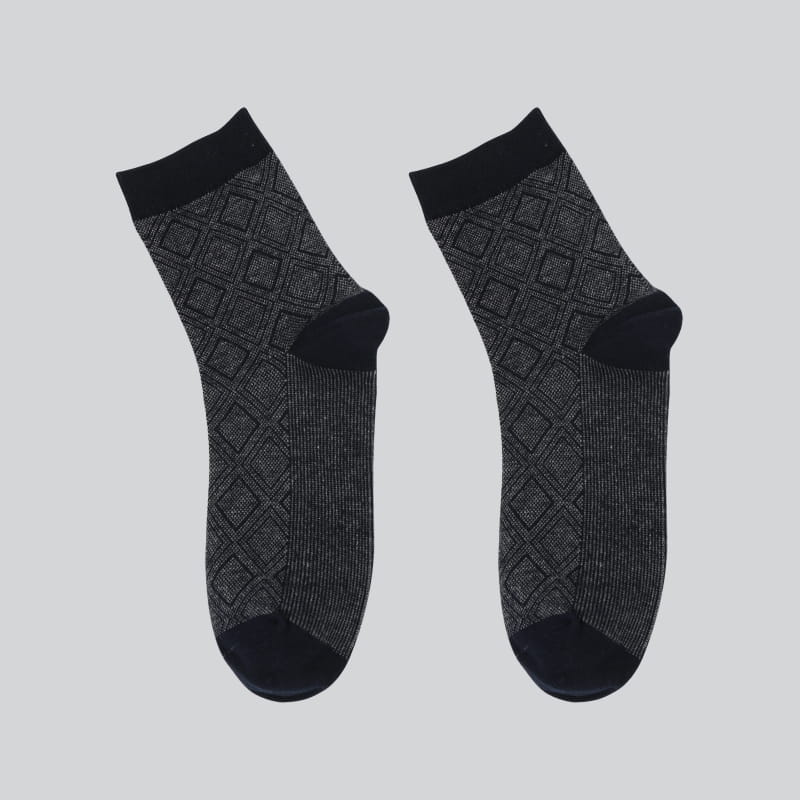 Großhandel Winter Neu Rautenmuster Casual Business Baumwolle Herrensocken