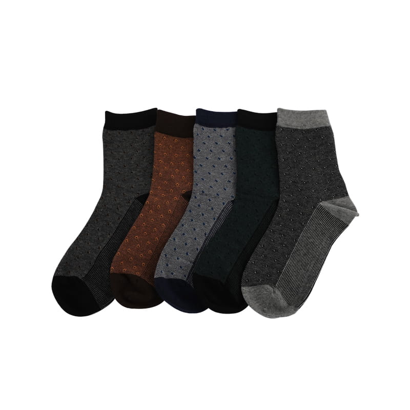 Lässige und bequeme Business-Elite-Socken für Herren mit vertikalen Streifen, handgenähte Baumwollsocken