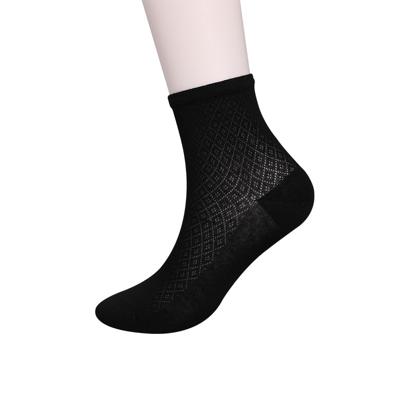 Tasche aus weichem Bambusfaser-Nylon, dünne, lässige Damensocken mit kleinen Diamanten, handgenähte Damensocken WSD1689