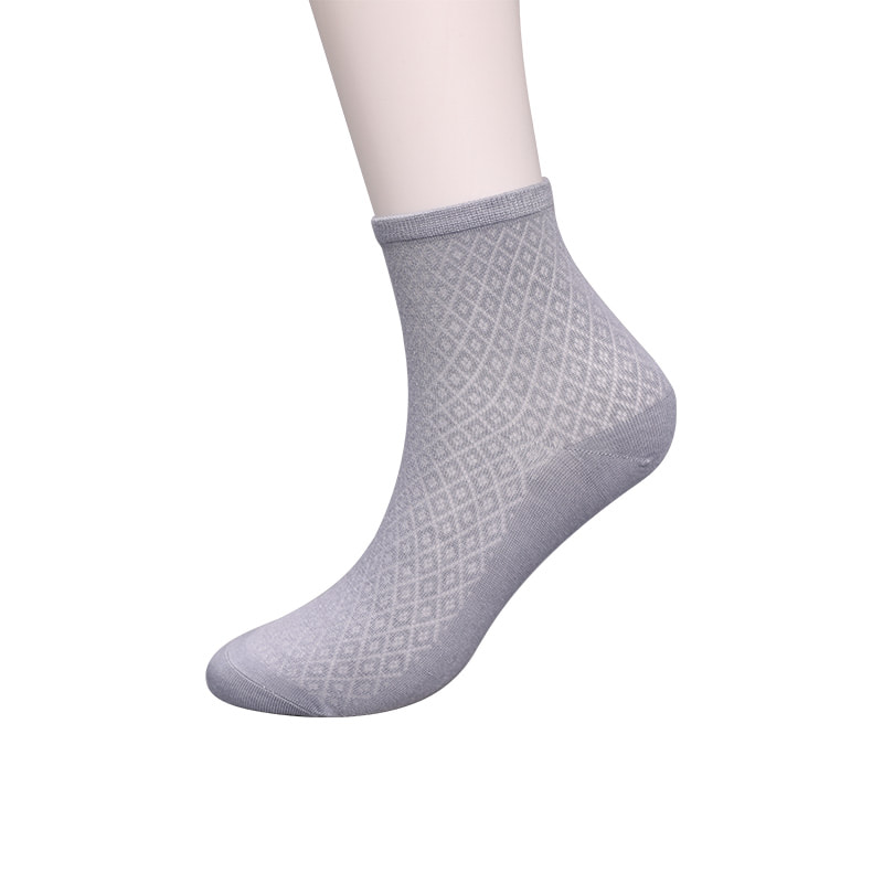 Tasche aus weichem Bambusfaser-Nylon, dünne, lässige Damensocken mit kleinen Diamanten, handgenähte Damensocken WSD1689