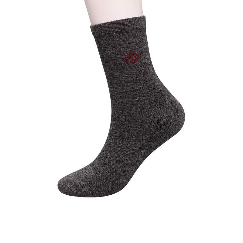 Gekämmte Baumwolle, mit Ammoniak umwickelte Socken, 98 % Baumwollgarn, kleiner Jacquard, handgenähte Herbst- und Winter-Herrensocken WSD2581