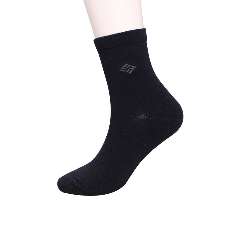 Gekämmte Baumwolle, mit Ammoniak umwickelte Socken, 98 % Baumwollgarn, kleiner Jacquard, handgenähte Herbst- und Winter-Herrensocken WSD2581