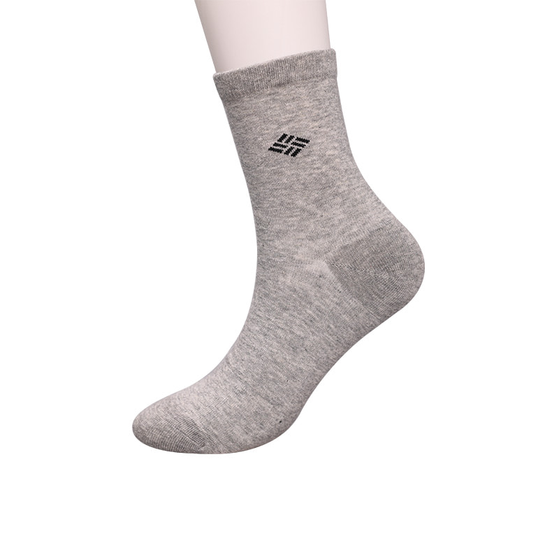 Gekämmte Baumwolle, mit Ammoniak umwickelte Socken, 98 % Baumwollgarn, kleiner Jacquard, handgenähte Herbst- und Winter-Herrensocken WSD2581