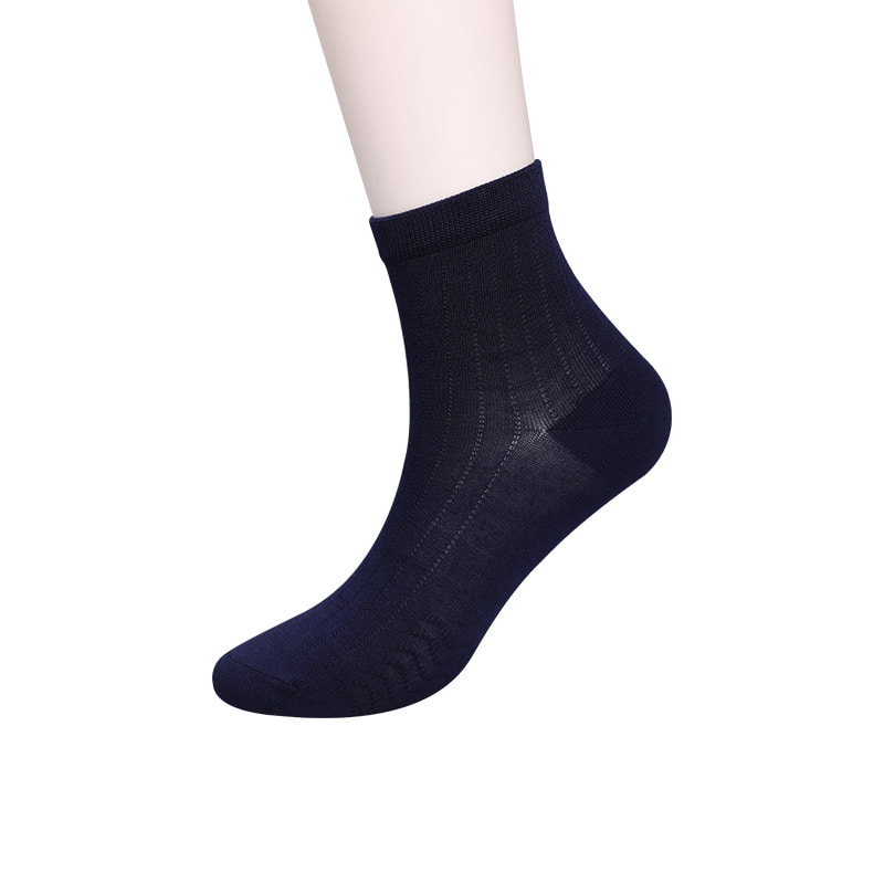 Modal Collection Circle Vertical Stripe Flower Weiche, handgenähte, lässige Herrensocken WSD2802
