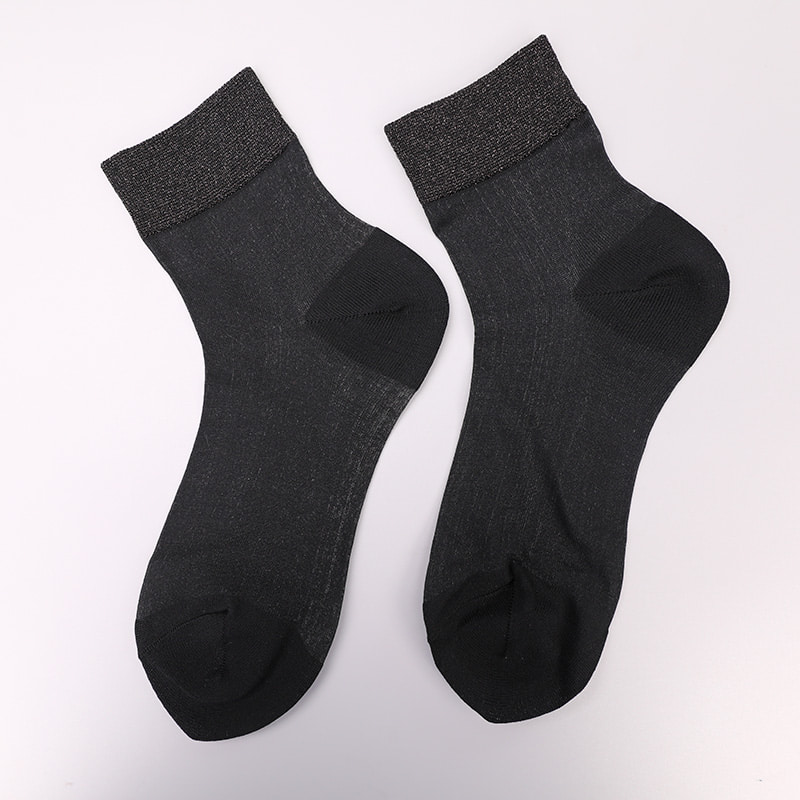 Mode transparente Nylon-Seide-Baumwoll-Unterseite Damensocken Superfeine Nylon-transparente Seiden-Damensocken Kristallseide-Damensocken WSD1946