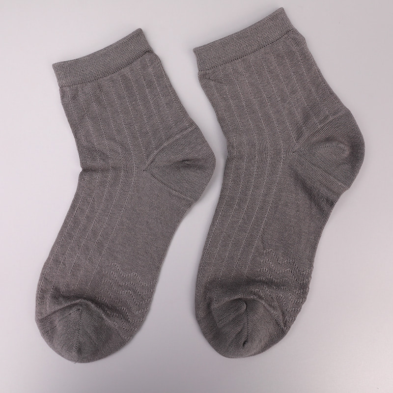 Modal Collection Circle Vertical Stripe Flower Weiche, handgenähte, lässige Herrensocken WSD2802