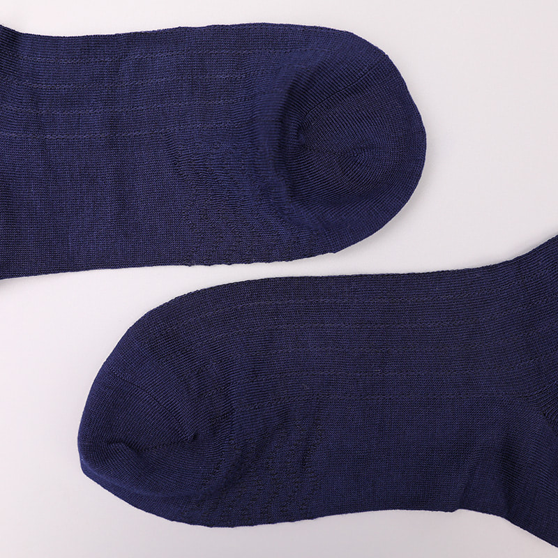 Modal Collection Circle Vertical Stripe Flower Weiche, handgenähte, lässige Herrensocken WSD2802