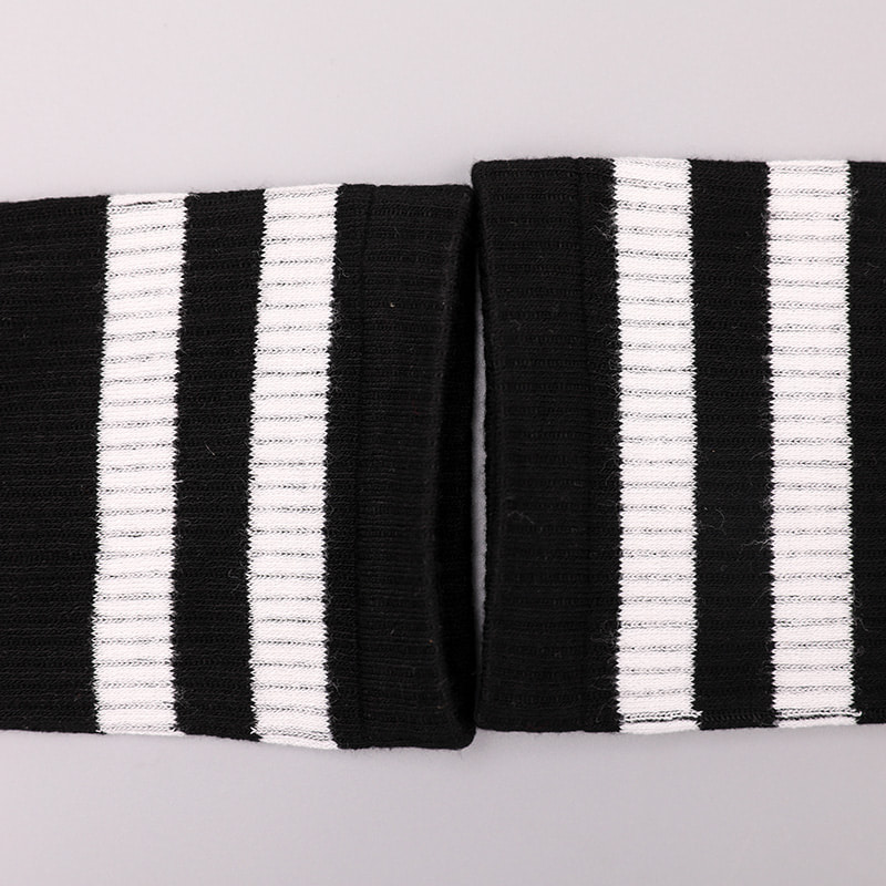 Weiches, gesponnenes Seidennylon, überzogen mit Ammoniak, 2 horizontalen Streifen und verstärkten, handgenähten Damensocken WSD1536