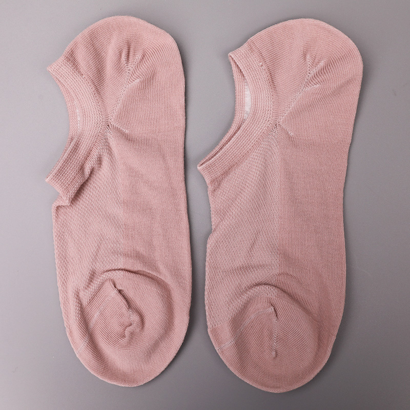 Ultradünne handgenähte Damensocken aus gekämmter Baumwolle, Nylon und Elasthan, einfarbig, halbmaschig, WSD1673