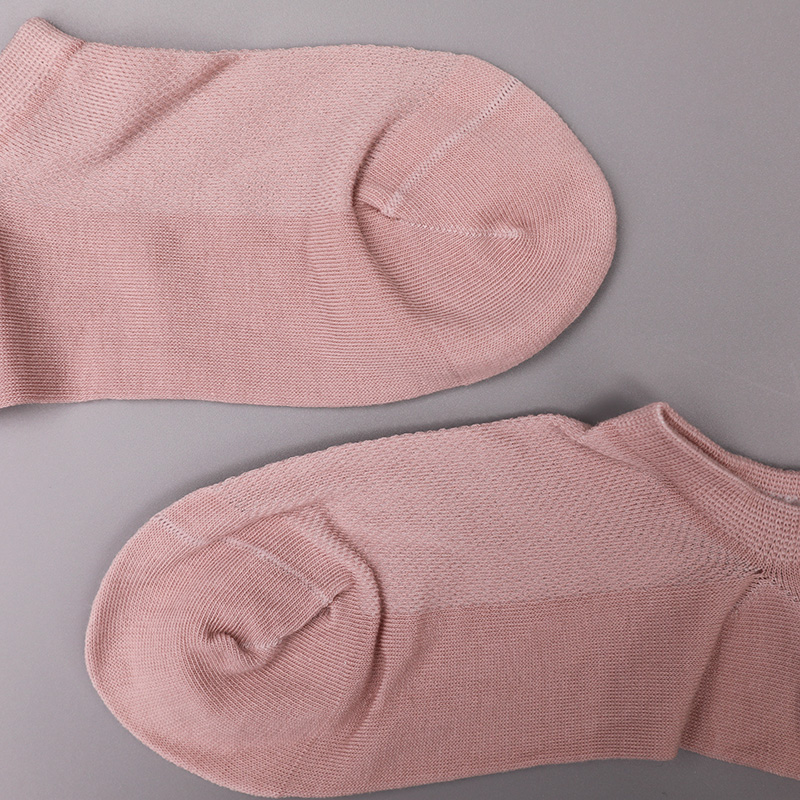 Ultradünne handgenähte Damensocken aus gekämmter Baumwolle, Nylon und Elasthan, einfarbig, halbmaschig, WSD1673