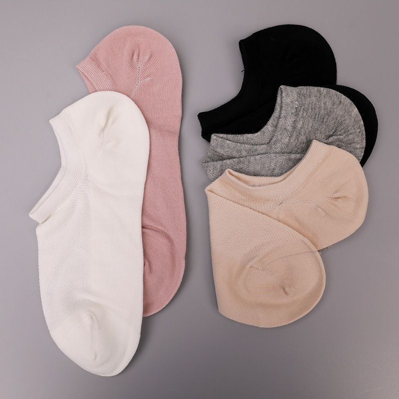 Ultradünne handgenähte Damensocken aus gekämmter Baumwolle, Nylon und Elasthan, einfarbig, halbmaschig, WSD1673