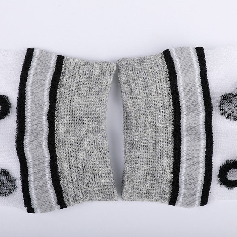 Mode transparente Nylon-Seide-Baumwoll-Unterseite Damensocken Leopardenmuster Blume transparente Seiden-Damensocken Kristallseide-Damensocken WSD1939