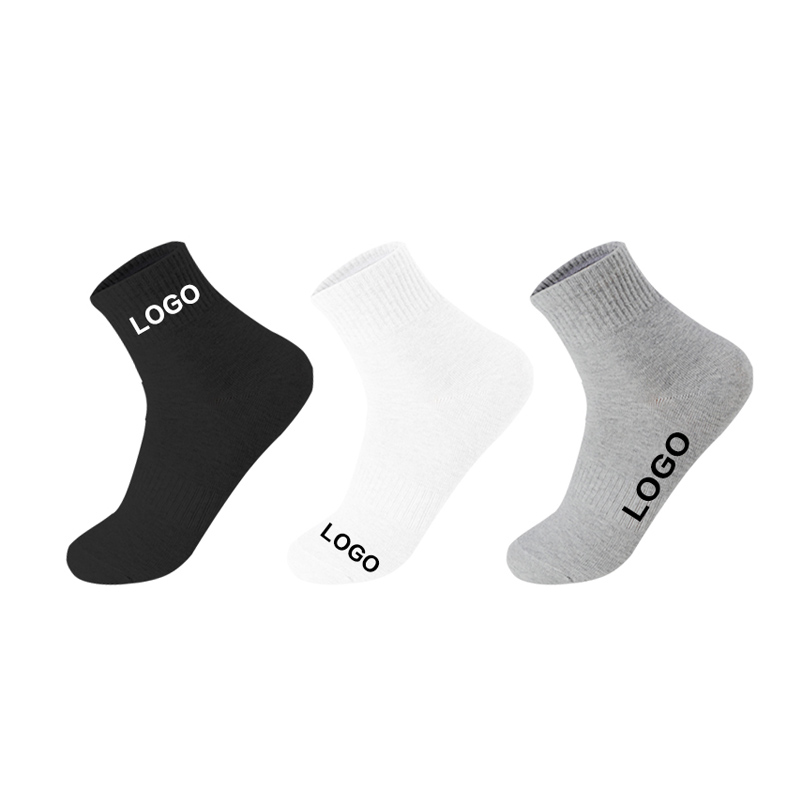 OEM-Qualität Crew Fashion Jacquard Herren Gym Basketball Sportsocke Terry Anti Slip Custom Socken Logo