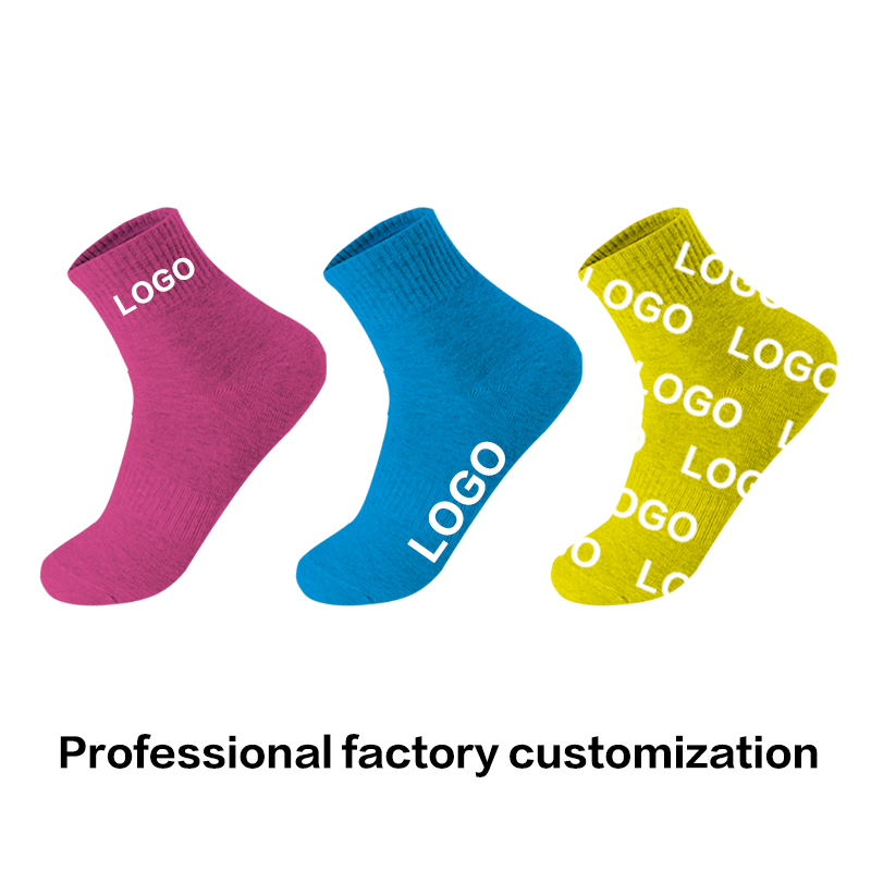 OEM-Qualität Crew Fashion Jacquard Herren Gym Basketball Sportsocke Terry Anti Slip Custom Socken Logo