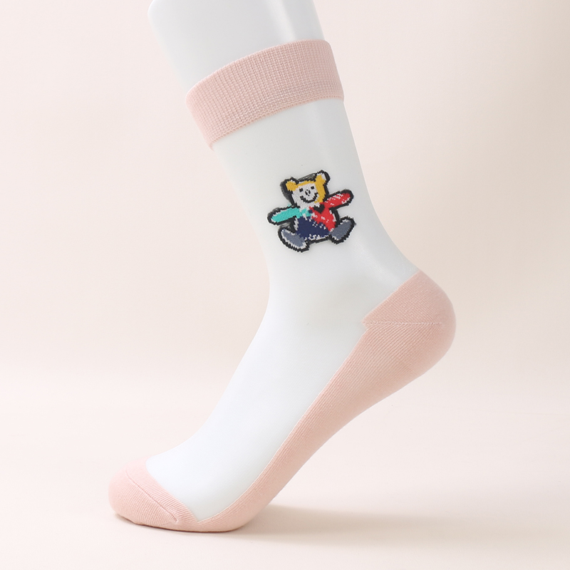 Sommergroßverkauf, ultradünne, netzfarbene, transparente Sommersocken für Damen