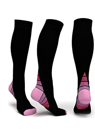 Fabrikpreis Atmungsaktive Qualität Lange Kniehohe Laufsportsocken Kompressionsstrümpfe