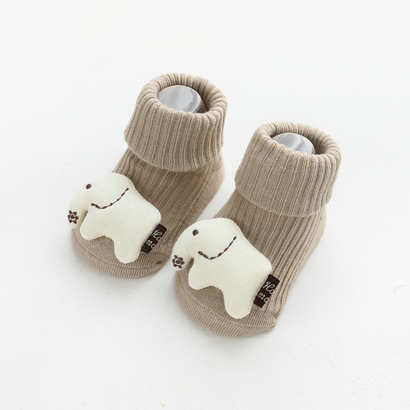 Neugeborene dreidimensionale Puppe Baby Socken Abgabe rutschfeste Baby Socken Kinderboden