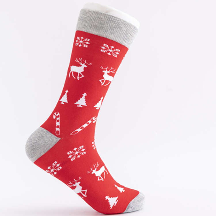 Hochwertige, neue Ankunfts-Komfort-lustige Baumwoll-Winter-Neujahr-Weihnachts-Herrensocken