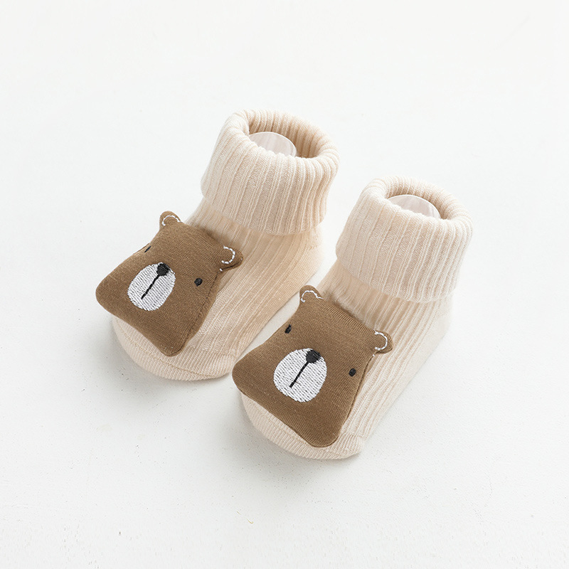 Neugeborene dreidimensionale Puppe Baby Socken Abgabe rutschfeste Baby Socken Kinderboden