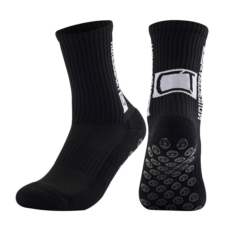 Sport-Fußball-Anti-Rutsch-Fußball-Grip-Socken aus sportlichem Nylon mit individuellem Logo