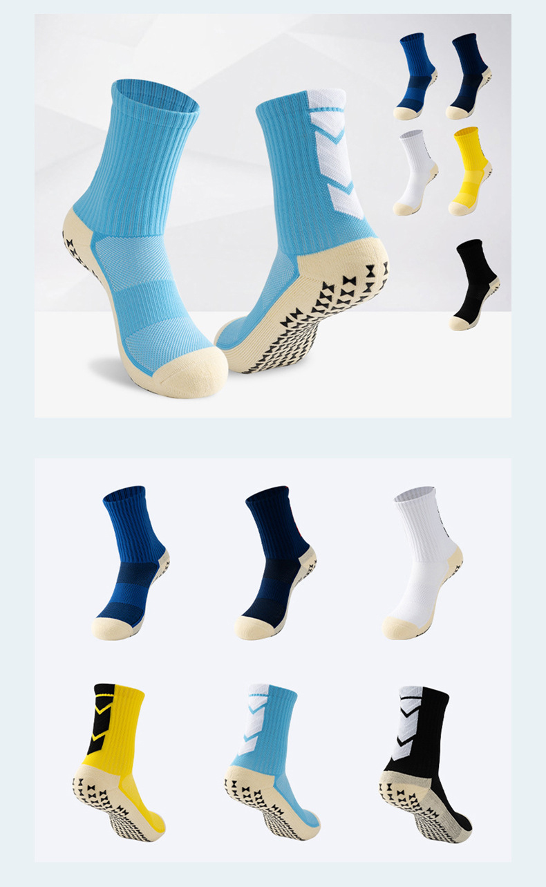 Training Laufen Sport benutzerdefinierte sportliche Fußball Anti-Rutsch-Fußball-Grip-Socken