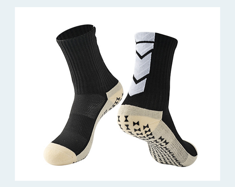 Training Laufen Sport benutzerdefinierte sportliche Fußball Anti-Rutsch-Fußball-Grip-Socken