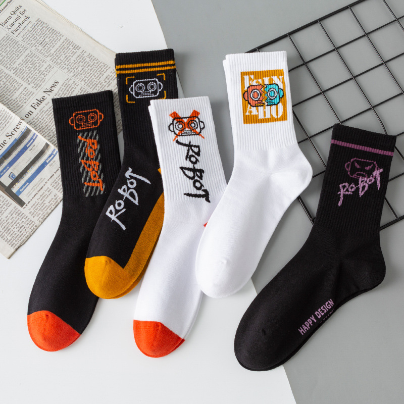 OEM sportliche Baumwoll-Streetwear-Herren-Sportlaufsocken mit individuellem Logo