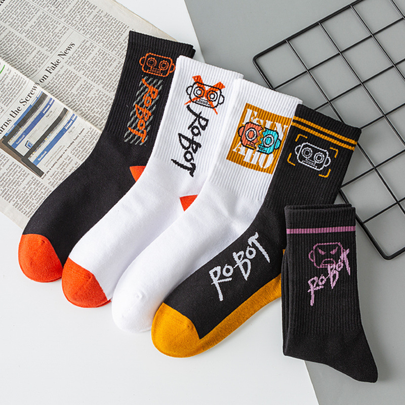 OEM sportliche Baumwoll-Streetwear-Herren-Sportlaufsocken mit individuellem Logo