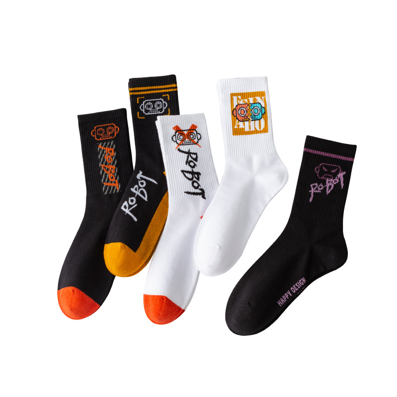 OEM sportliche Baumwoll-Streetwear-Herren-Sportlaufsocken mit individuellem Logo