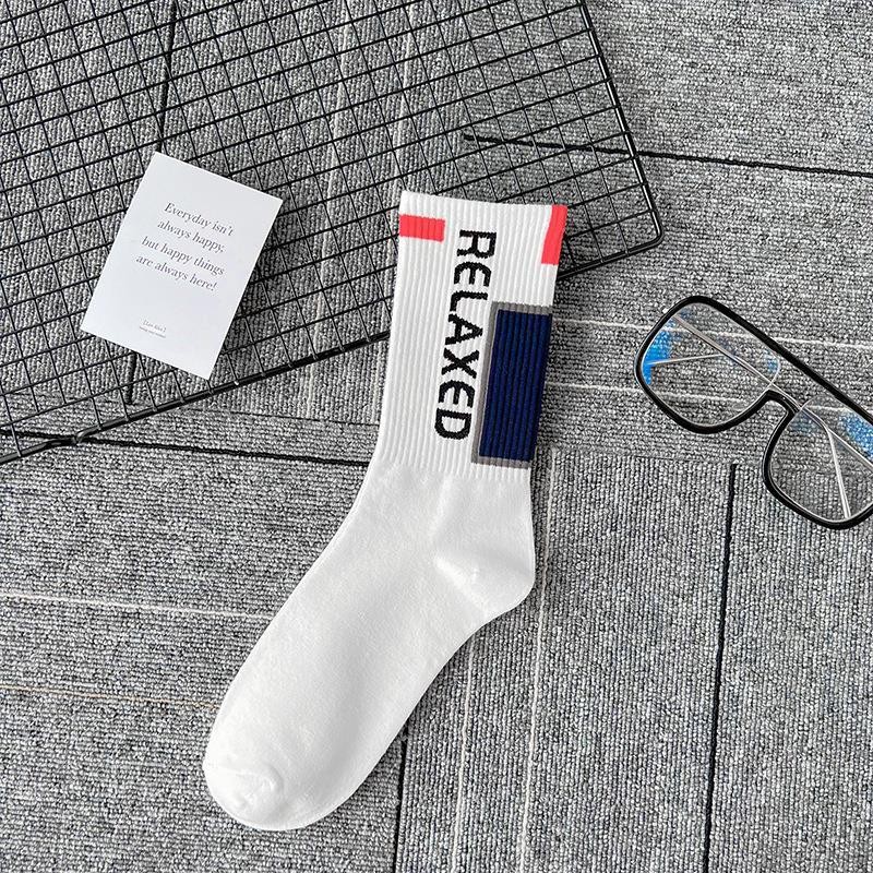 OEM-Design, Logo-Muster, Baumwoll-Crew-Streetwear, individuelle Sport-Harajuku-Socken