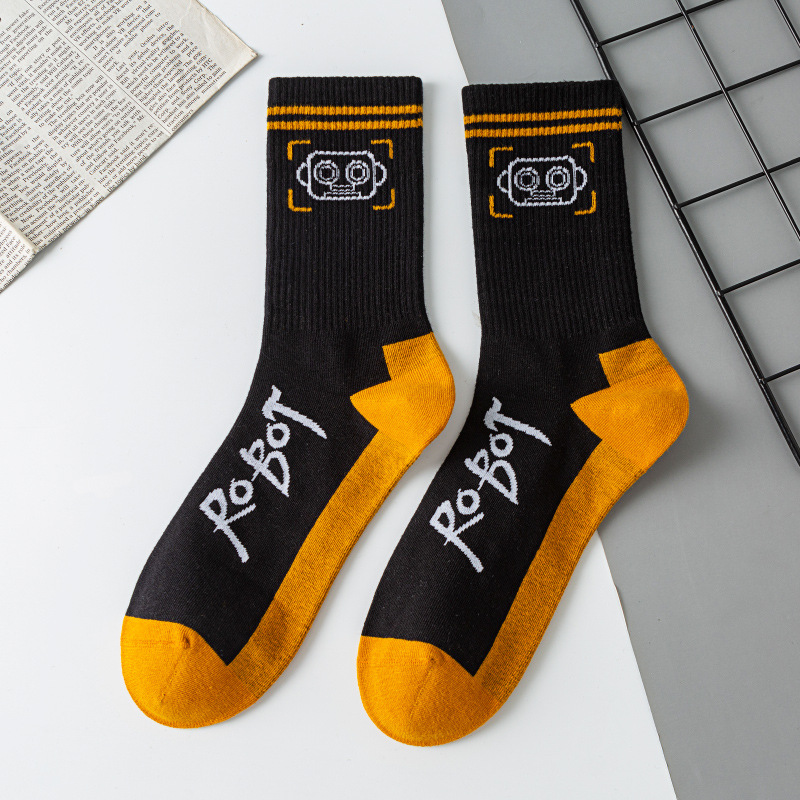 OEM sportliche Baumwoll-Streetwear-Herren-Sportlaufsocken mit individuellem Logo