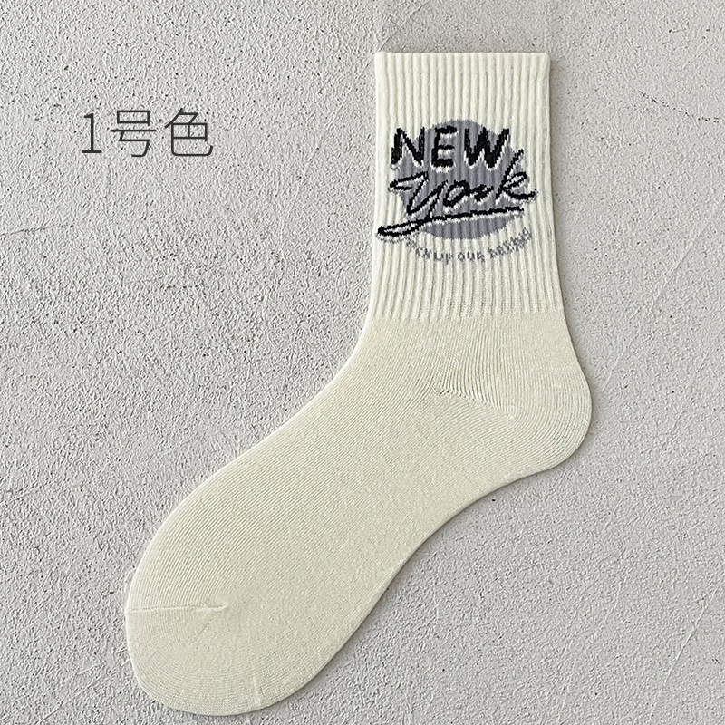 OEM Moq Fast Sample Designer Casual Custom Logo Herren Baumwoll-Jacquard-Crew-Socken